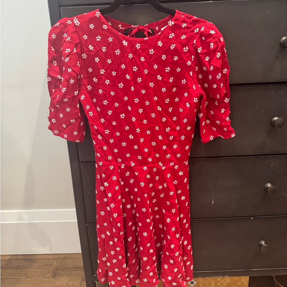 Reformation Scarlet Floral Dress